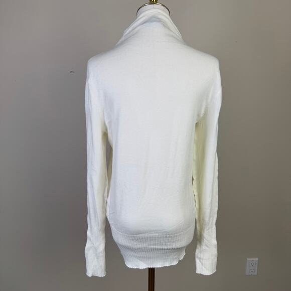 French Connection Mock Neck Longsleeve Pullover Ribbed Sweater US Women's M - Picture 2 of 8